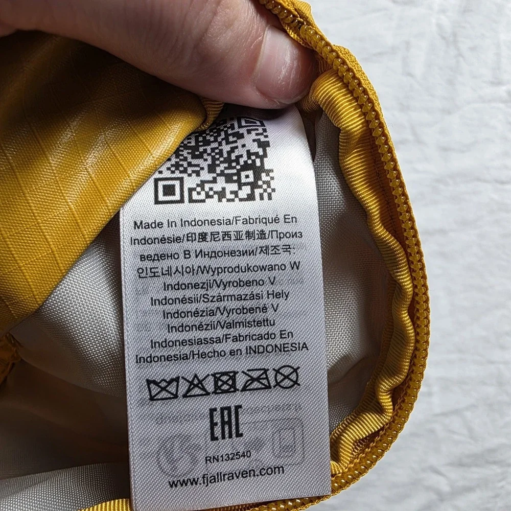 Fjallraven Abisko Bottle Pocket Mustard Yellow fanny pack